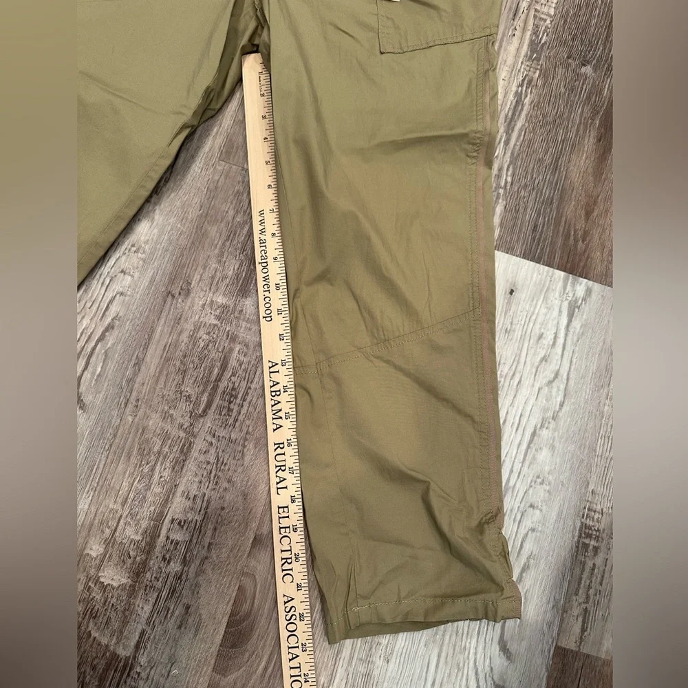 NWT Democracy Cargo Pants Curve Equality Stretch Waist Leg Ties Neutral Sz 14 - Picture 4 of 9